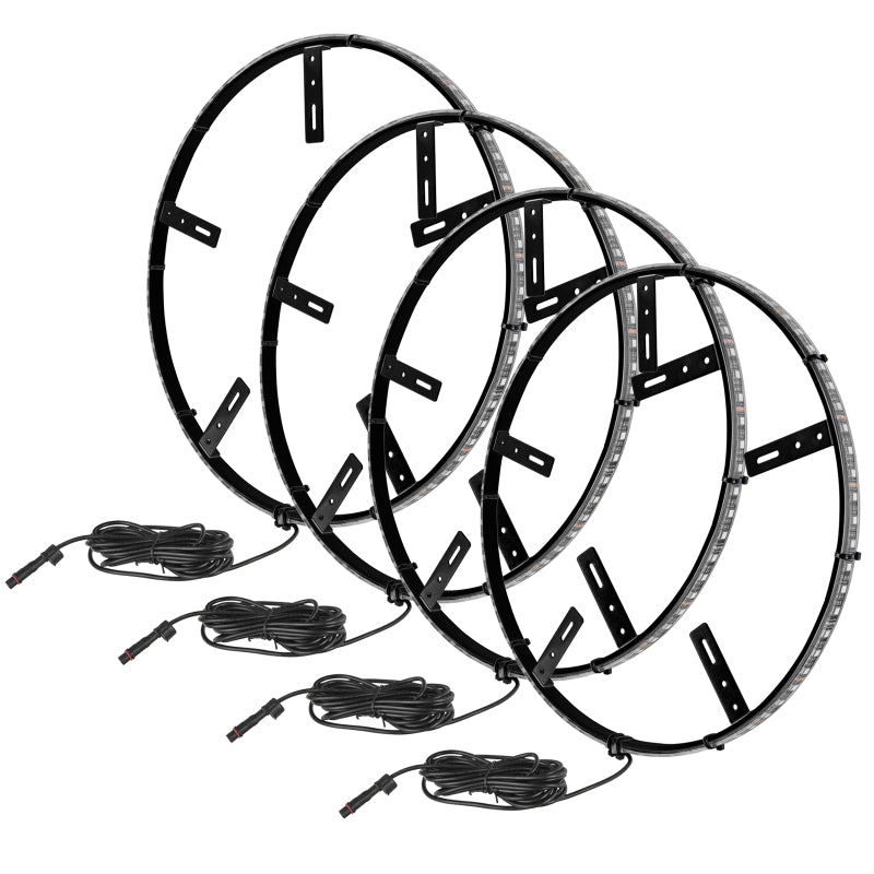 Oracle LED Illuminated Wheel Rings - Double LED - White - 4228-001