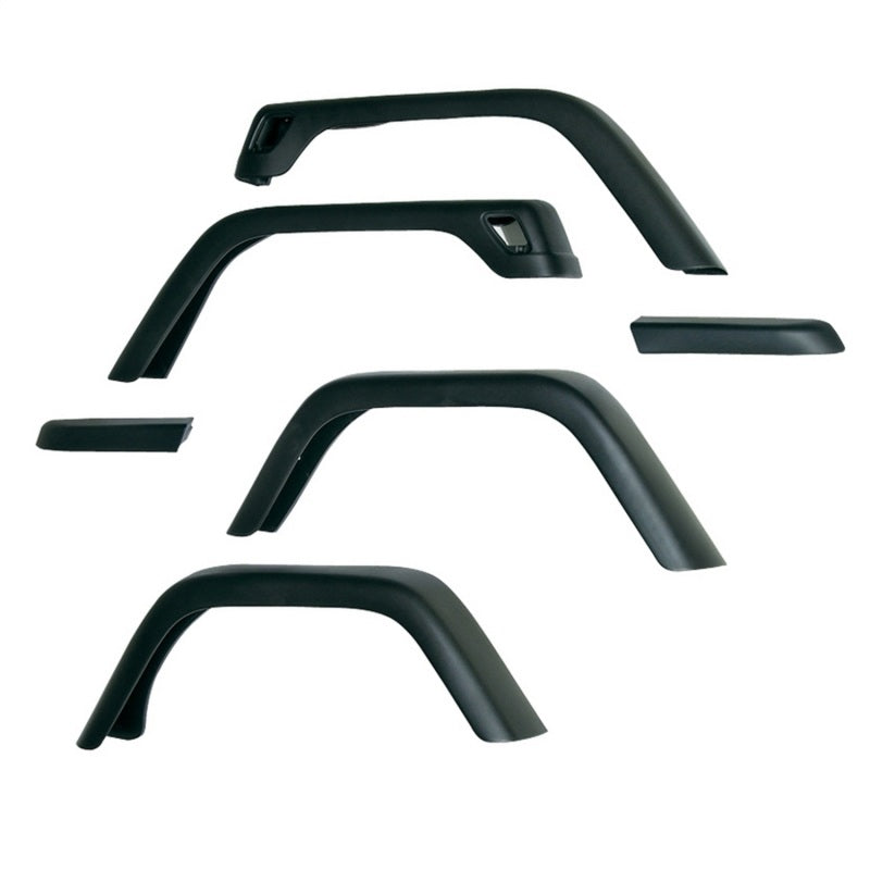 Omix 7-Inch Fender Flare Kit- 97-06 Jeep Wrangler - 11608.11