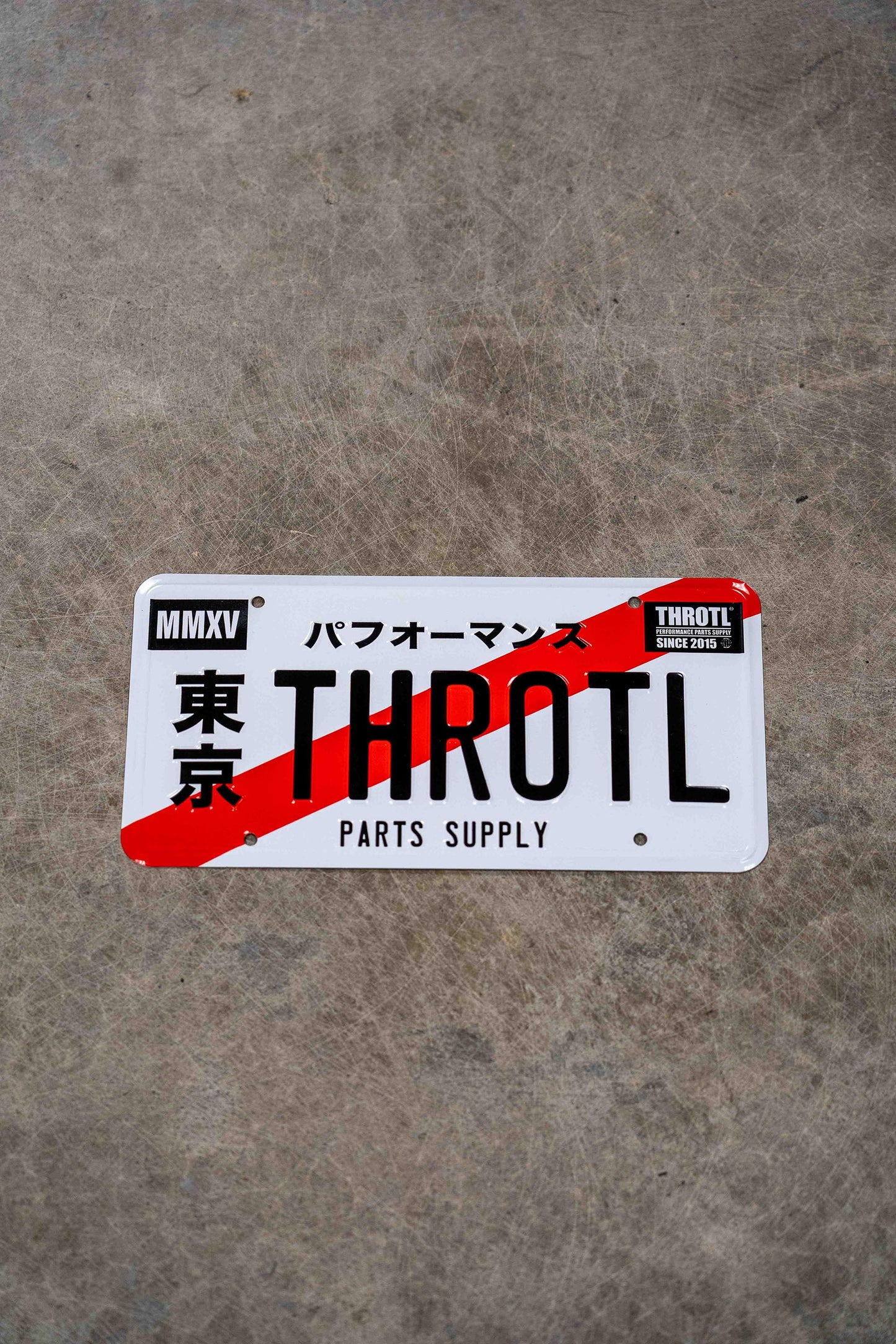 throtl "Initial T" License Plate