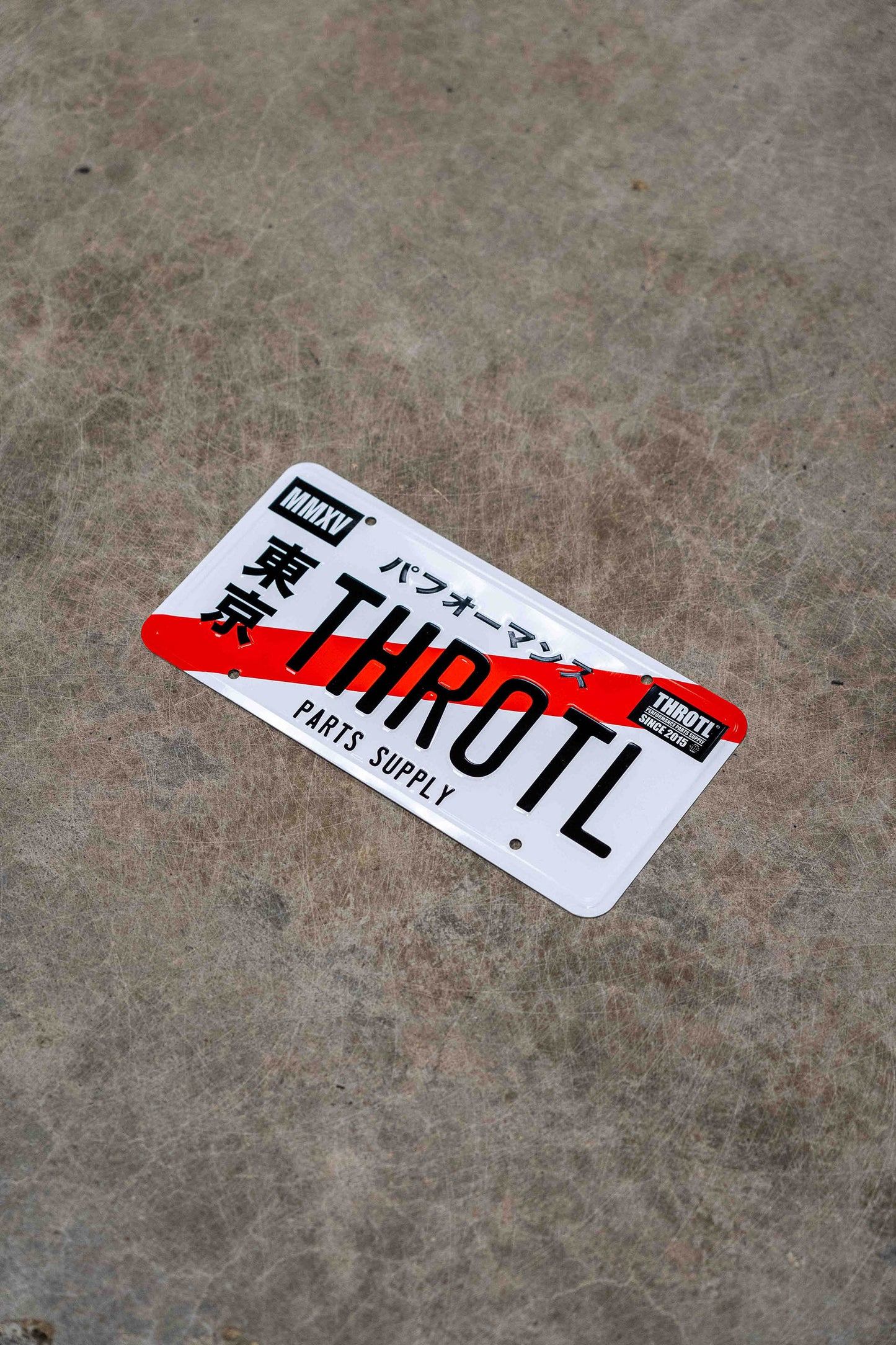 throtl "Initial T" License Plate