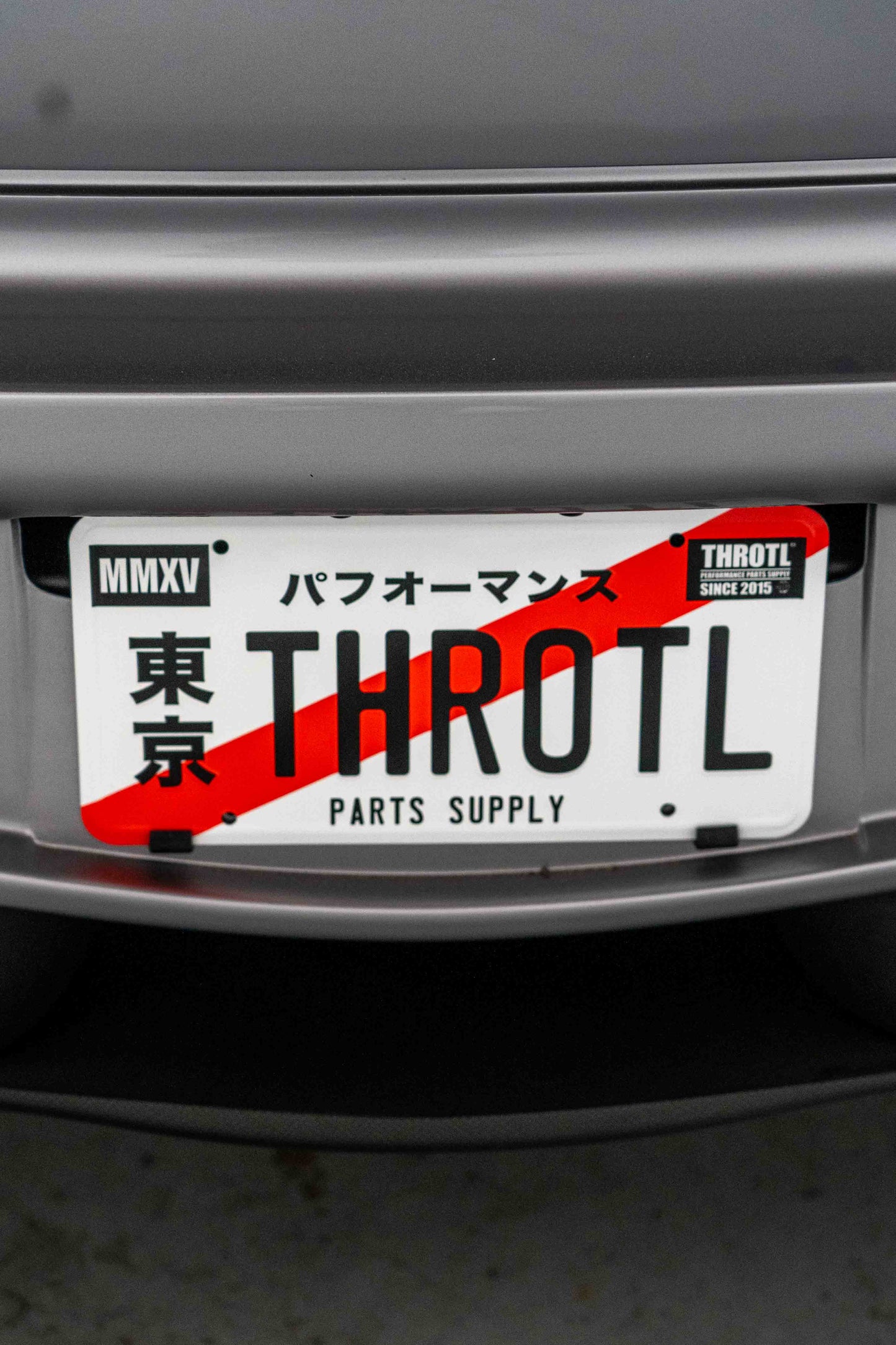 throtl "Initial T" License Plate