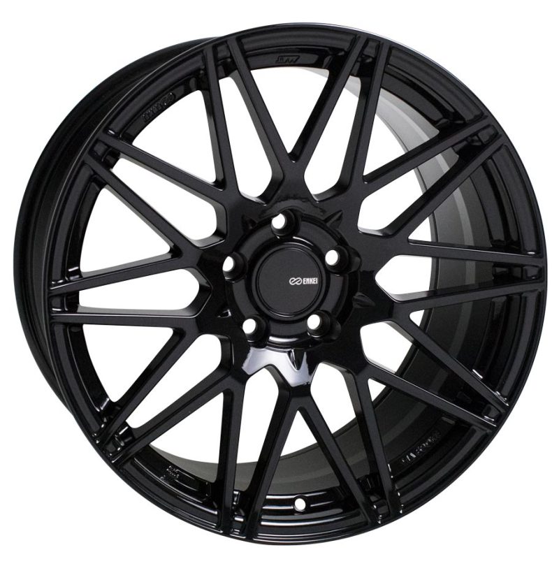 Enkei TMS 18x8 5x114.3 45mm Offset 72.6mm Bore Gloss Black - 515-880-6545BK.
