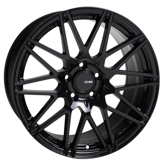 Enkei TMS 18x8 5x114.3 45mm Offset 72.6mm Bore Gloss Black - 515-880-6545BK.