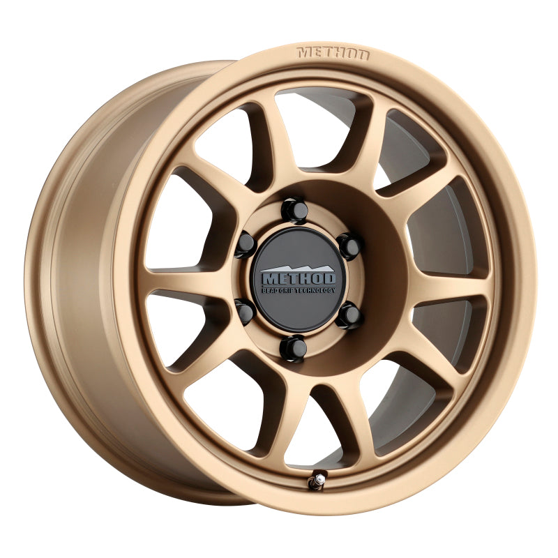 Set of 4: Method MR702 17x8.5 0mm Offset 6x5.5 106.25mm CB Method Bronze - MR70278560900