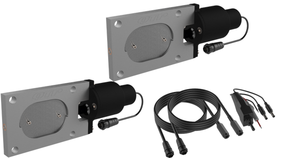 QTP Bolt-On QTEC Dual Low Profile Oval Electric Cutout Valves - QTEC66.