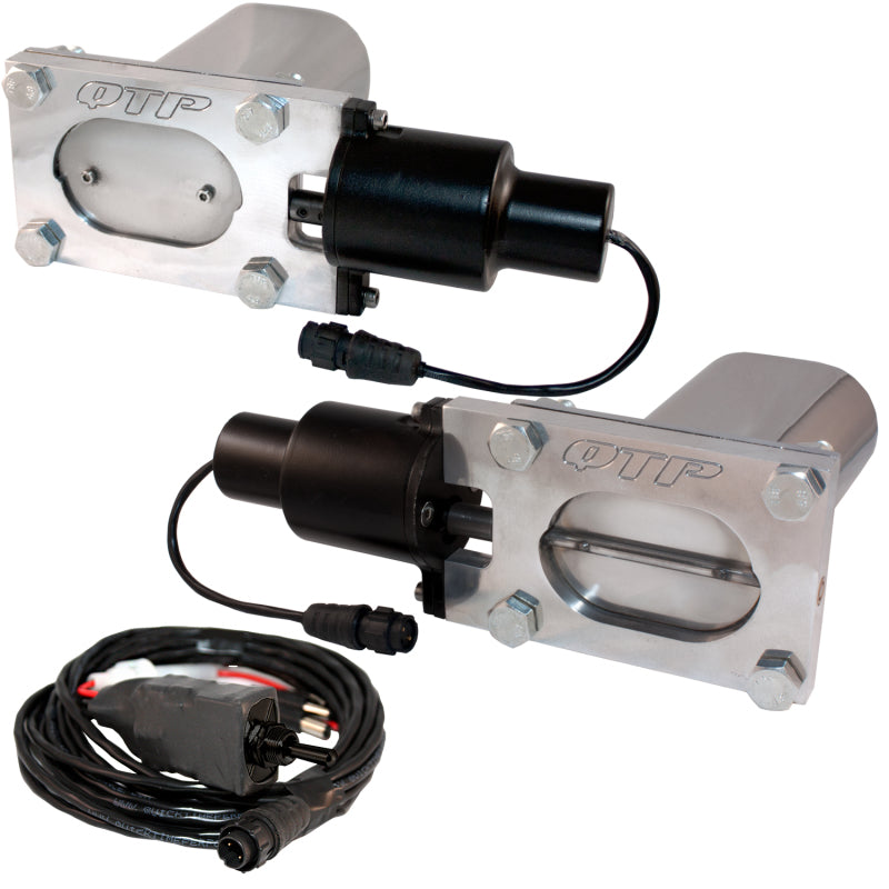 QTP Bolt-On QTEC Dual Low Profile Oval Electric Cutout Valves - QTEC66.