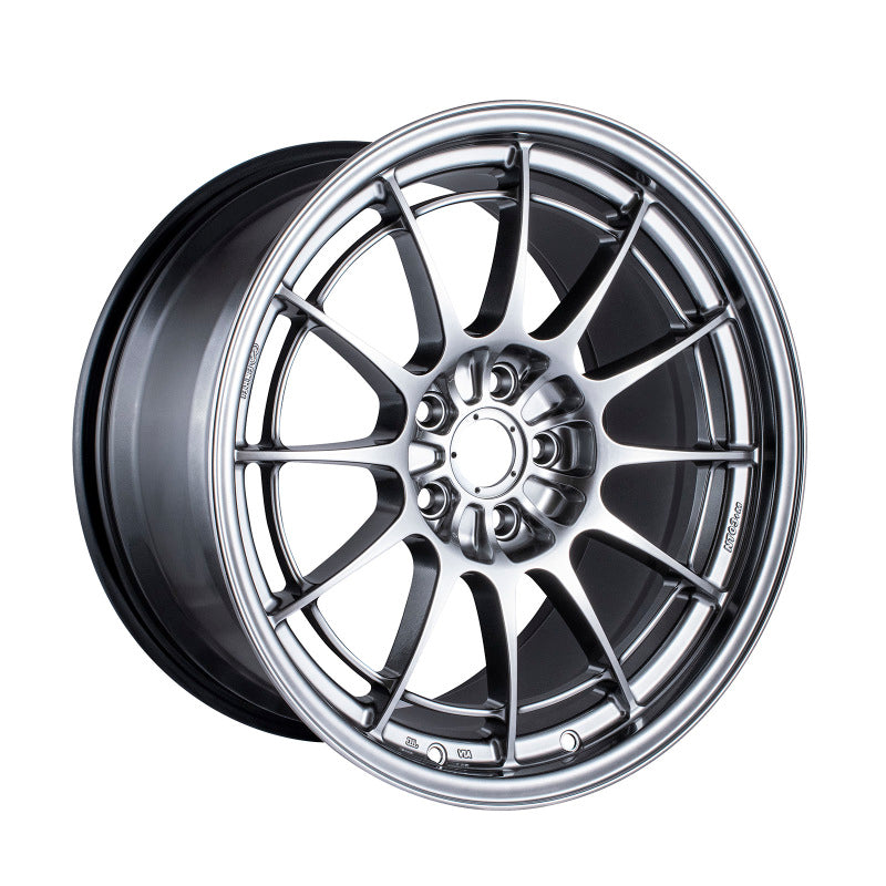 Set of 4: Enkei NT03+M 18x9.5 5x108 40mm Offset 72.6mm Bore Hyper Silver - 3658953140HS