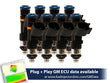 650cc (72 lbs/hr at OE 58 PSI fuel pressure) FIC Fuel Injector Clinic Injector Set - IS304-0650H.