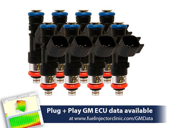 1000cc (100 lbs/hr at OE 58 PSI fuel pressure) FIC Fuel Injector Clinic Injector Set - IS302-1000H.