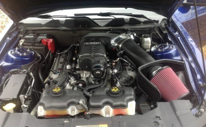JLT 11-14 Ford Mustang GT (w/Roush/Whipple S/C) Black Textured Big - CAIBA-FMG-11