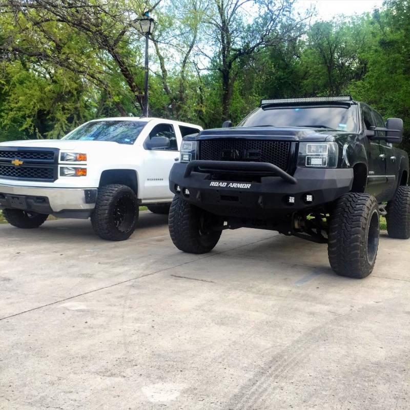 Road Armor 08 13 GMC 1500 Stealth Front Winch Bumper w P 37604B throtl
