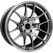 Enkei GTC02 18x10.5 5x114.3 45mm Offset 75mm Bore Hyper Silver - 534-8105-6545HS.