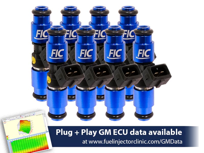 1650cc (180 lbs/hr at OE 58 PSI fuel pressure) FIC Fuel Injector Clinic Injector Set - IS301-1650H.