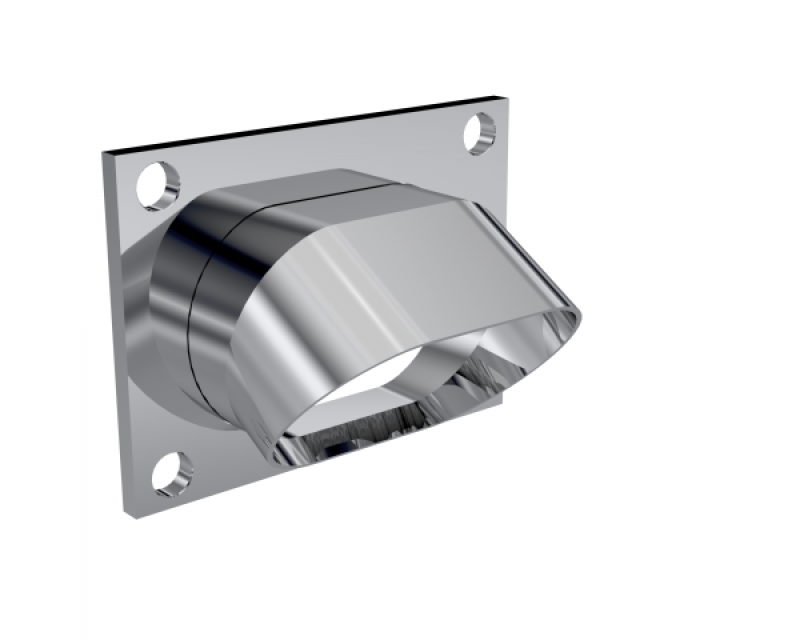 QTP Bolt-On QTEC Low Profile Oval Turn Down - 11339.