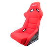 NRG FRP Bucket Seat (Red Cloth) - Large - FRP-300RD.