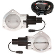 QTP 4in Bolt-On QTEC Dual Electric Cutout Valves - Pair - QTEC80.