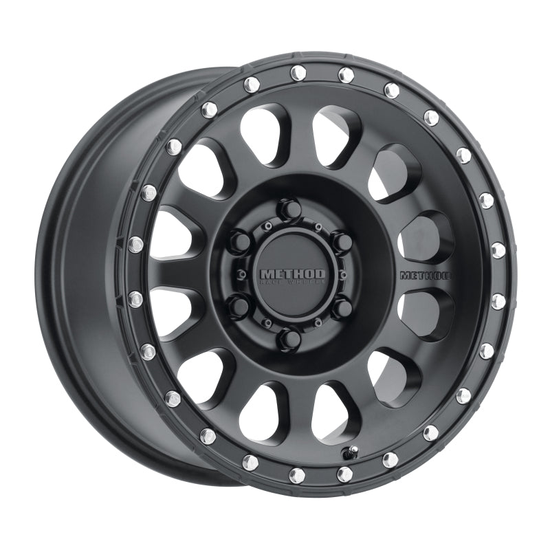 Set of 4: Method MR315 18x9 +18mm Offset 6x5.5 106.25mm CB Matte Black - MR31589060518