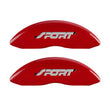 MGP 4 Caliper Covers Engraved Front & Rear No bolts/Spor - 10229SSP1RD.