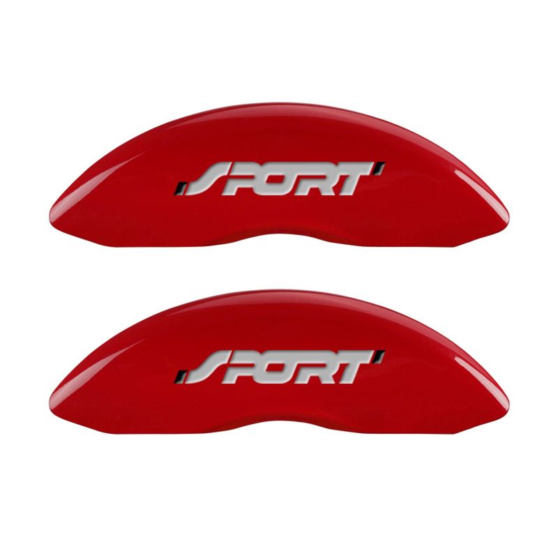 MGP 4 Caliper Covers Engraved Front & Rear No bolts/Spor - 10229SSP1RD.