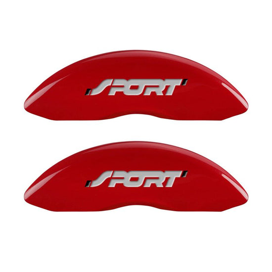 MGP 4 Caliper Covers Engraved Front & Rear No bolts/Spor - 10229SSP1RD.