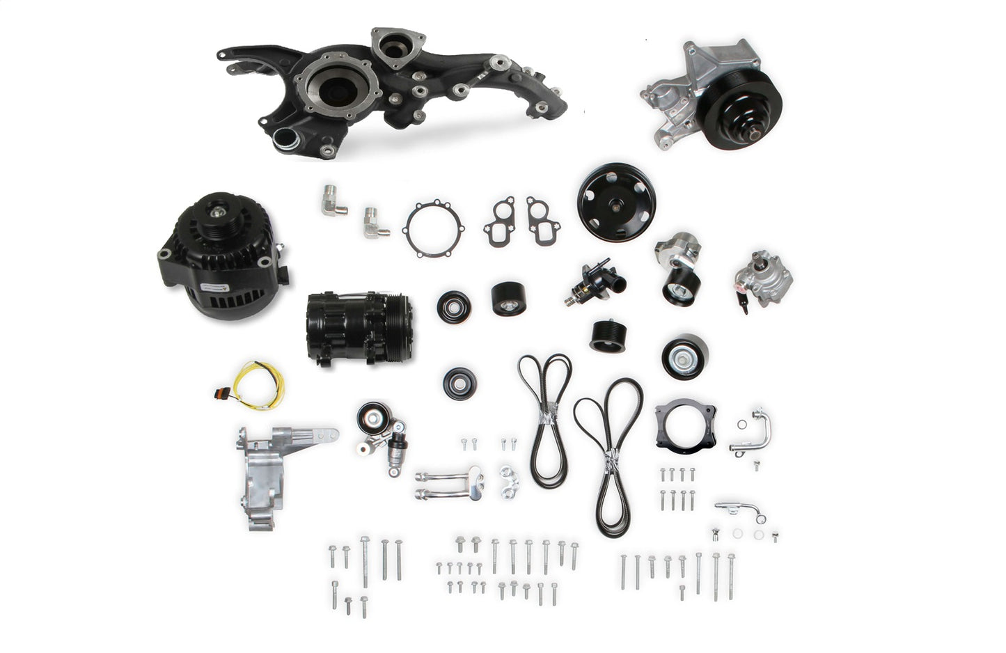 Holley Premium Mid-Mount Complete Accessory System - 20-230BK