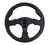 NRG Reinforced Steering Wheel (320mm) Black Leather w/Black Stitching - RST-012R.
