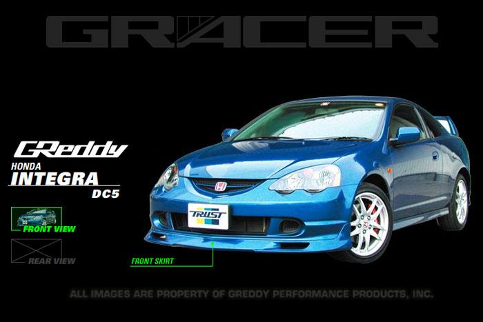 GReddy 02-04 Acura RSX Urethane Front Lip Spoiler ** Must - 17050072.