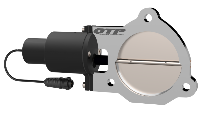 QTP 3.5in Bolt-On QTEC Electric Cutout Valve - Single - QTEC35.