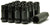 Wheel Mate Muteki SR48 Open End Lug Nuts - Black - 32905B.