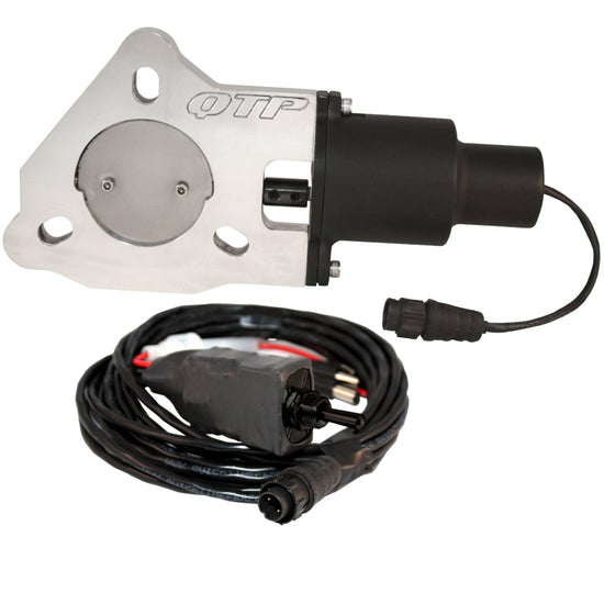 QTP 2.25in Bolt-On QTEC Electric Cutout Valve - Single - QTEC225.