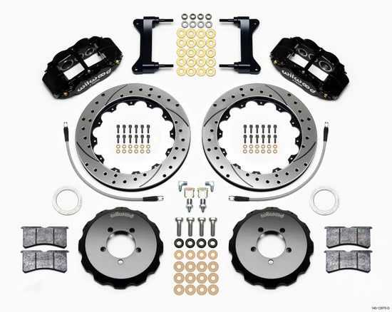 Wilwood Narrow Superlite 6R Front Hat Kit 12.88in Drilled 2012-Up - 140-12870-D.