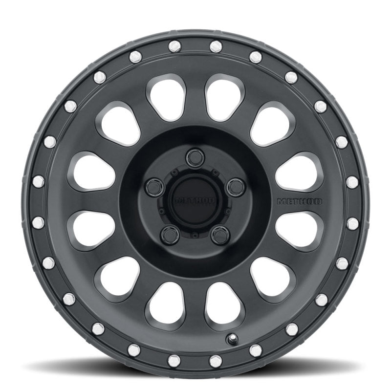 Set of 4: Method MR315 17x9 -12mm Offset 5x5 71.5mm CB Matte Black - MR31579050512N