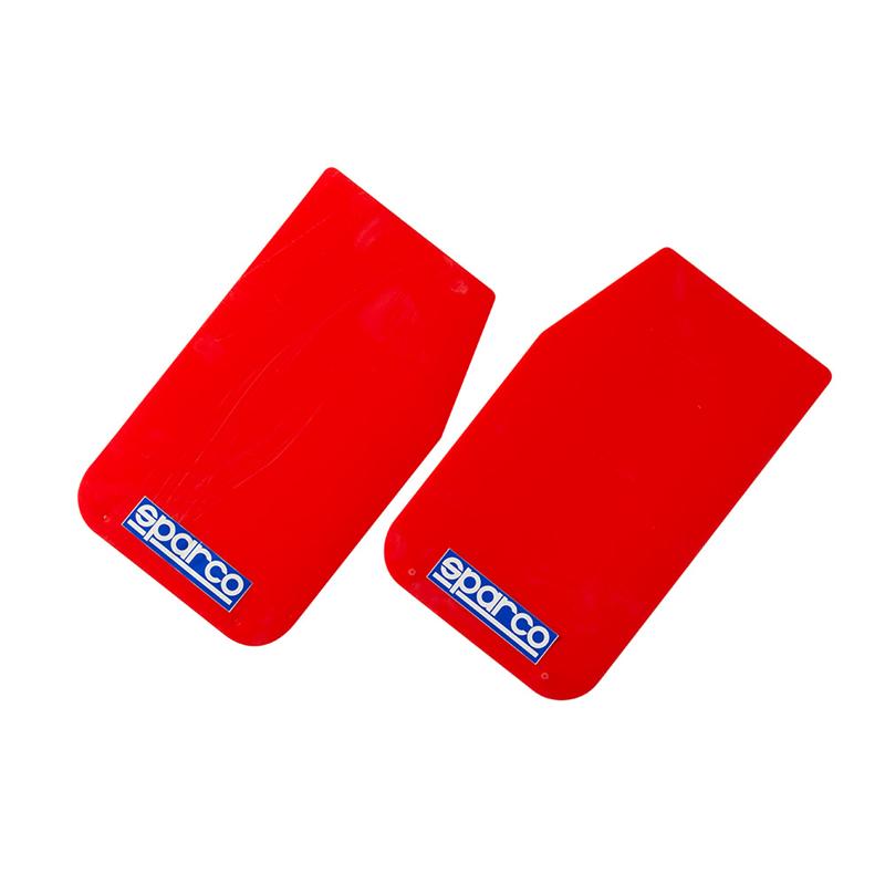 Sparco Mud Flap Pair Red - 03791RS.
