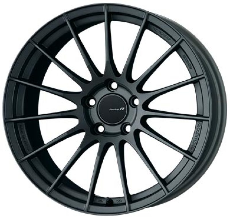 Set of 4: Enkei RS05-RR 18x10.5 22mm ET 5x114.3 75.0 Bore Matte Gunmetal - 484-8105-6522GM