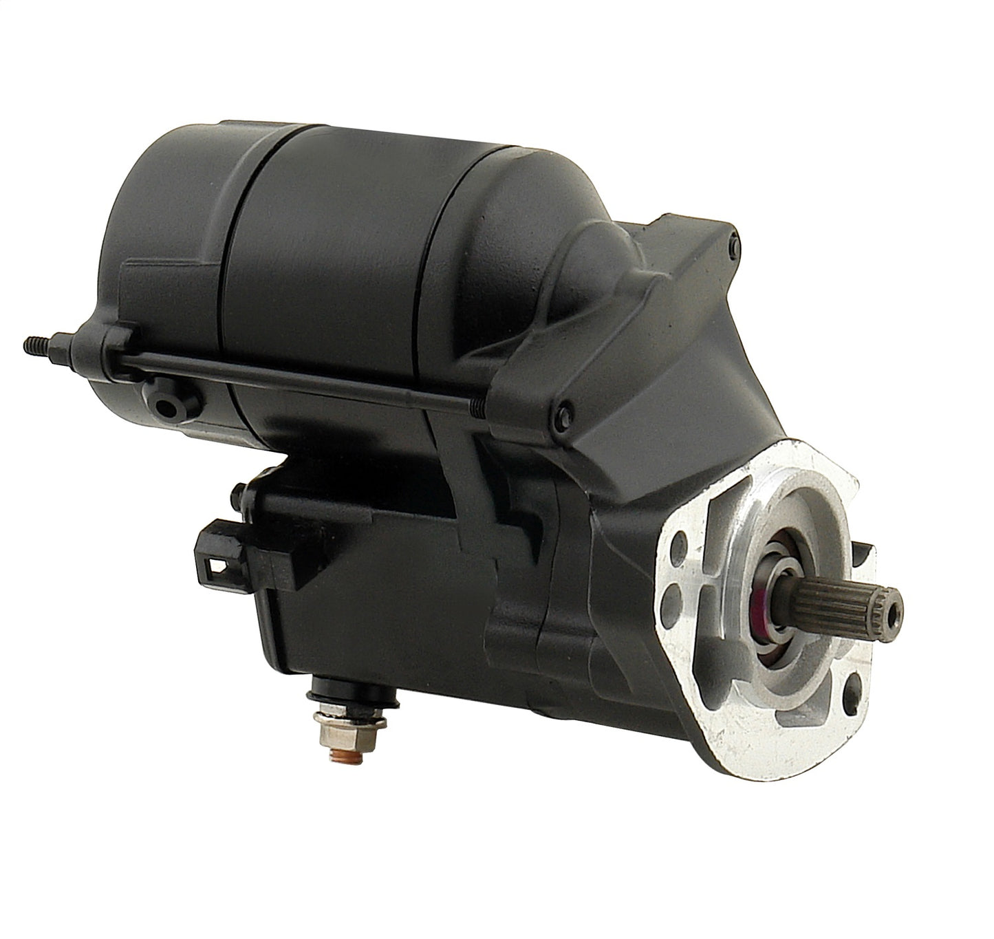 ACCEL Ultra Tork Starter; Motorcycle Starter For Harley; 1.4 Kw; Black; - 40001B