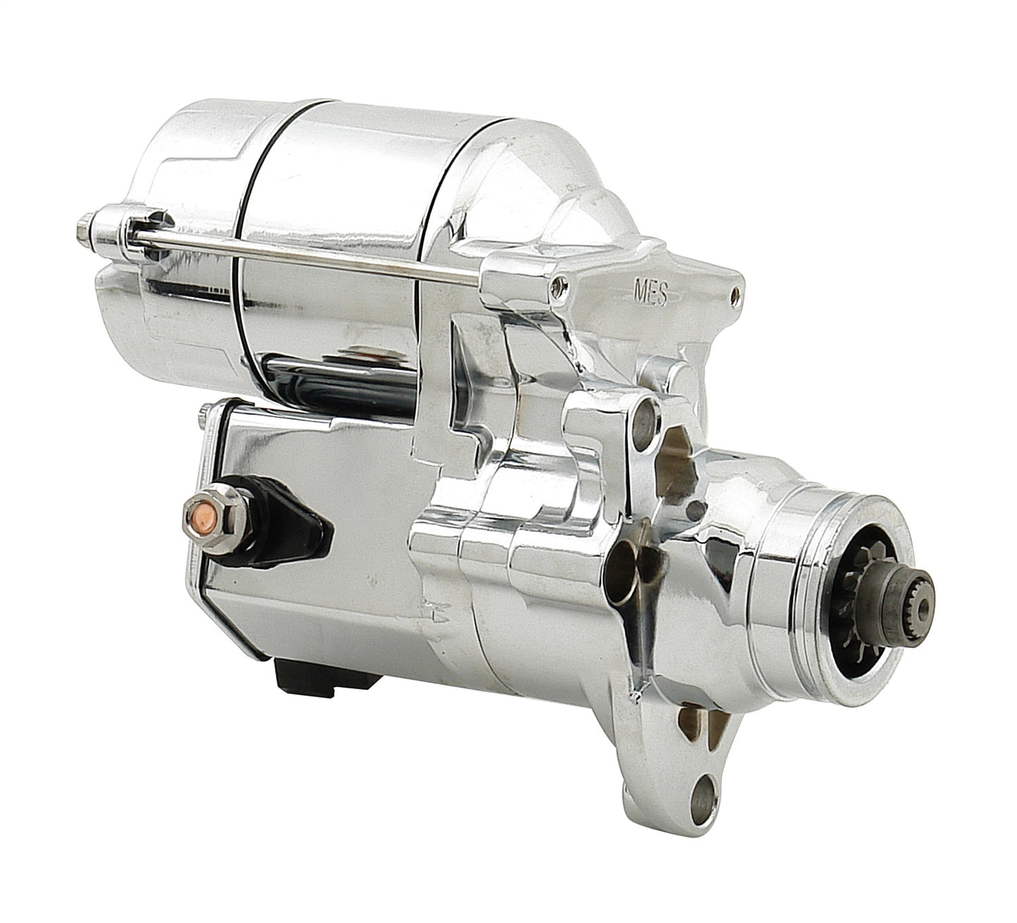 ACCEL Ultra Tork Starter; Motorcycle Starter For Harley; 1.4 Kw; Gear Driven; Chrome; - 40005C