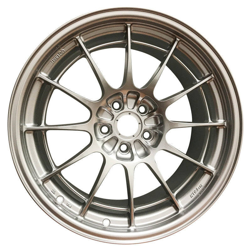 Set of 4: Enkei NT03+M 18x9.5 5x108 40mm Offset 72.6mm Bore F1 Silver - 3658953140SP