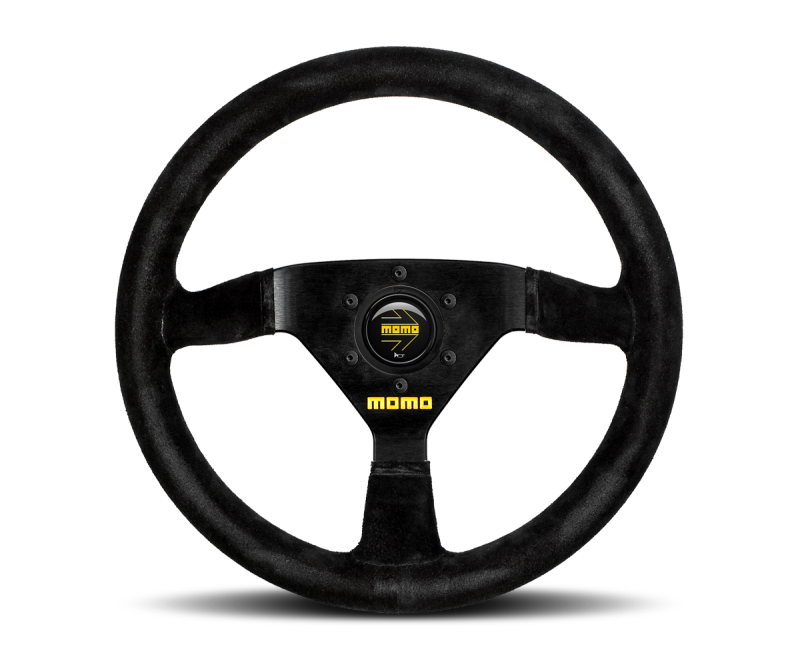 Momo MOD69 Steering Wheel 350 mm - Black Suede/Black Spokes