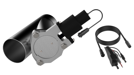 QTP 3.5in Bolt-On QTEC Electric Cutout Valve - Single - QTEC35.
