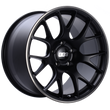 BBS CH-R 20x9 5x112 ET25 CB66.5 Satin Black Polished Rim - CH148BPO.