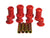 Prothane Ford F150/250 Front Control Arm Bushings - Red - 6-219.