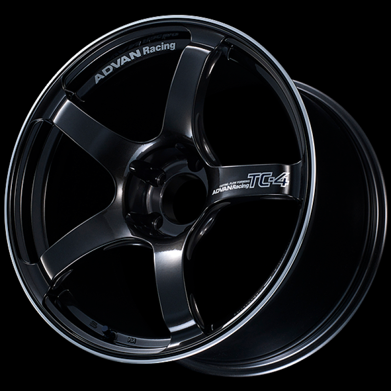 Advan TC4 18x9 +25 5-114.3 Racing Black Gunmetallic and Ring - YAD8I25EBGR