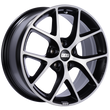 BBS SR 18x8 5x120 ET32 Satin Black Diamond Cut Face - SR019VGPK.