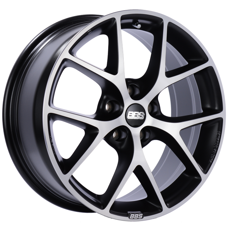 BBS SR 18x8 5x120 ET32 Satin Black Diamond Cut Face - SR019VGPK.