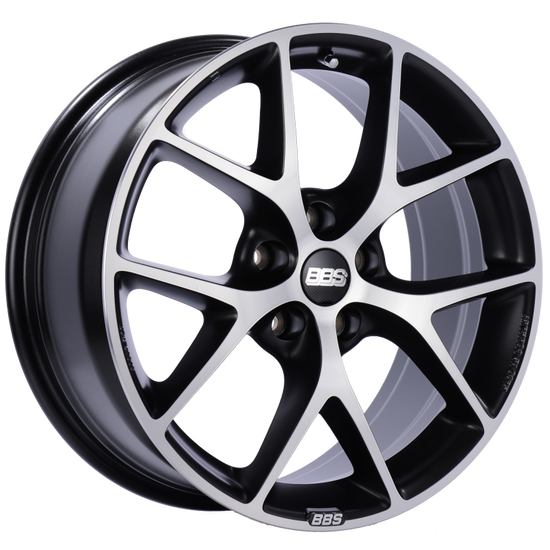 BBS SR 18x8 5x120 ET32 Satin Black Diamond Cut Face - SR019VGPK.
