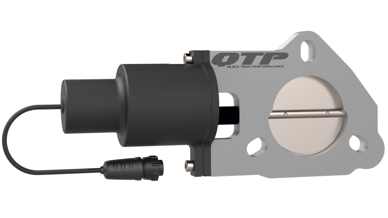 QTP 2.25in Bolt-On QTEC Electric Cutout Valve - Single - QTEC225.