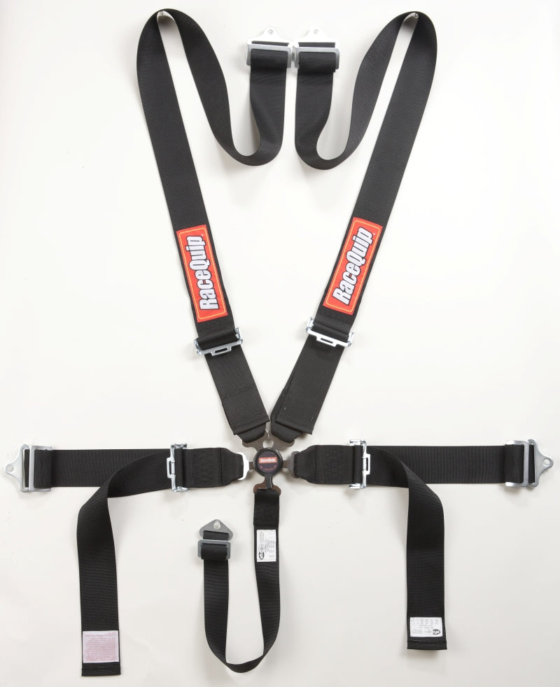 RaceQuip Black SFI CAMLOCK 5pt PD Lap Seat Belt - 741001.