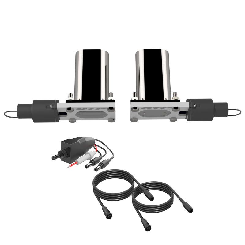 QTP Bolt-On QTEC Dual Low Profile Oval Electric Cutout Valves - QTEC66.