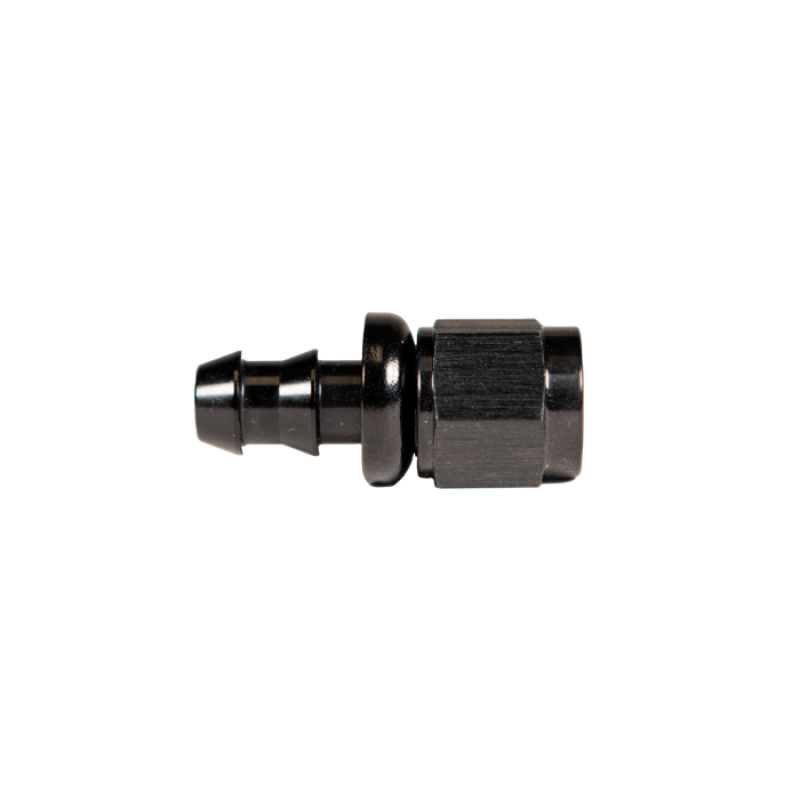 Fleece Performance Universal -8AN Straight to Hose Barb - Black - FPE-PL-00-08