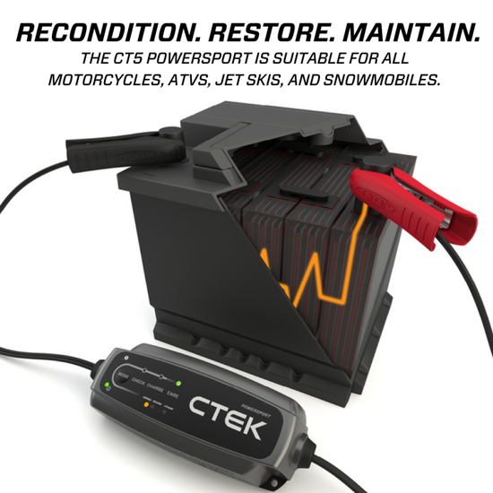 CTEK Battery Charger - CT5 Powersport - 2.3A - 40-339.
